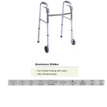 Two Paddle Foldable Walker with Castor